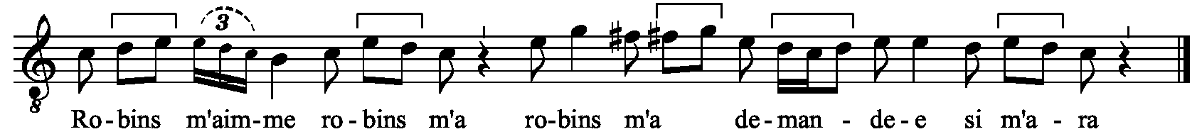 Refrain musical notation